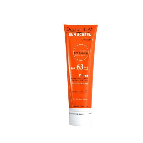 کرم ضدآفتاب رنگی دکتر ژیلا Spf63 حجم 50 گرم