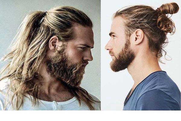مدل مو مردانه 2022 برای موهای بلند (Cool Long Hairstyle plus Bun)